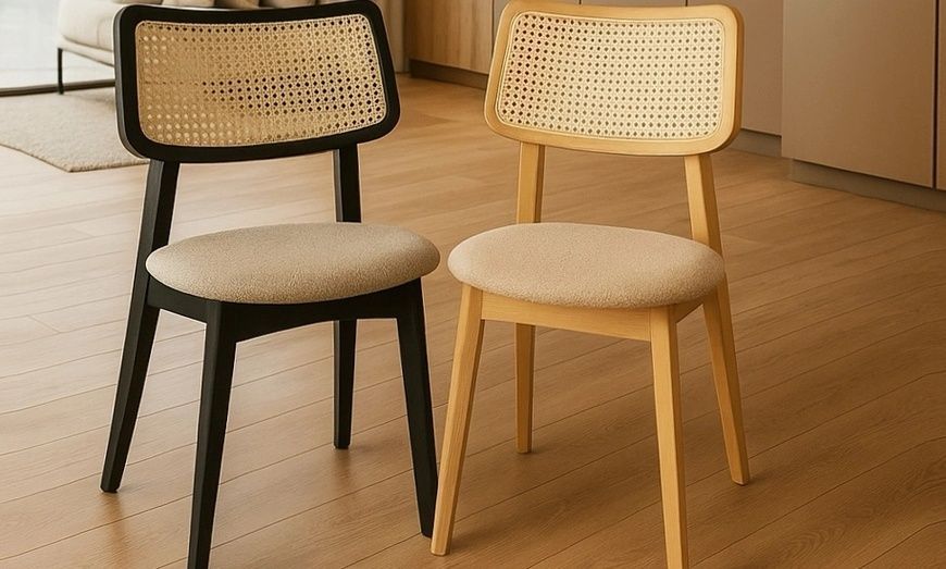 Стул Пепе Cane из массива дерева и ротанга черный 2147483742 фото