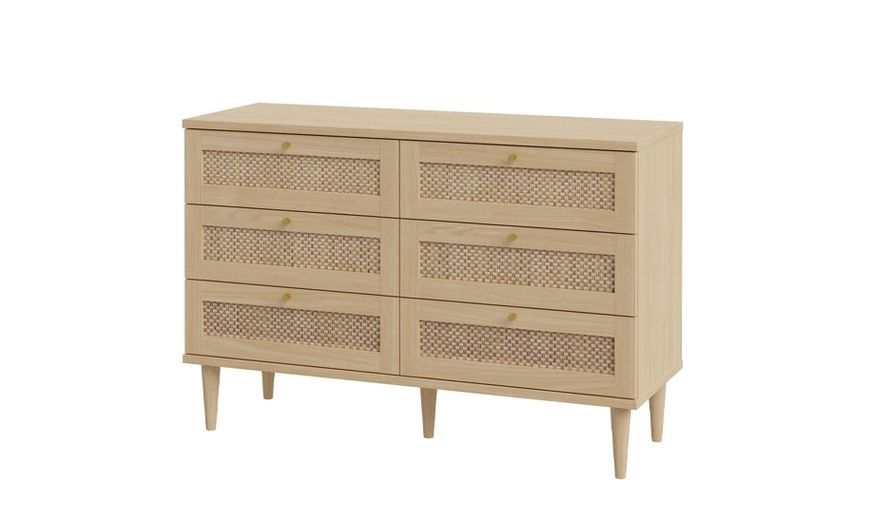 Комод 6ш Calasetta CQSK222 дуб елегант/техноротанг 2147516379 фото