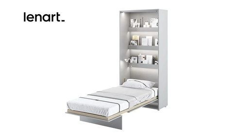 Ліжко-трансформер BC-03 сірий мат вертикальне BED CONCEPT LENART 717034 фото