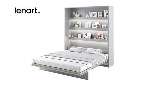 Ліжко-трансформер BC-13 сірий мат вертикальне BED CONCEPT LENART 717066 фото