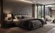 Ліжко 1,6 з тумбами Bellevue BLQL161B без основи дуб болотний / дуб чорний 730892 фото 9