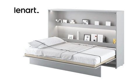 Ліжко-трансформер BC-05 сірий мат горизонтальне BED CONCEPT LENART 717155 фото